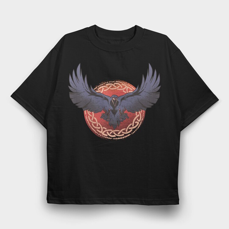 Dark Raven, Tricou Oversize Barbati (Unisex)