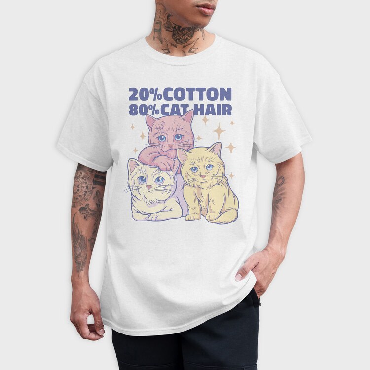 Cotton Cats, Tricou Barbati (Unisex)