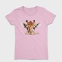 Giraffe Face Peeking, Tricou Femei
