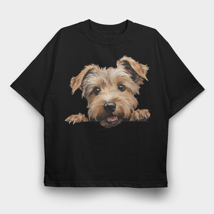 Glen Of Imaal Terrier, Tricou Oversize Barbati (Unisex)