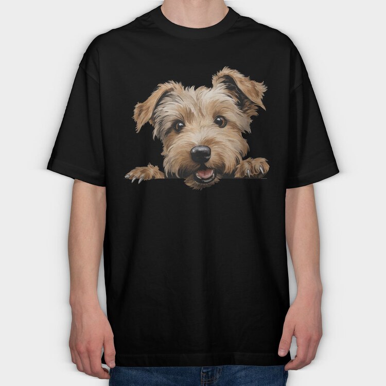 Glen Of Imaal Terrier, Tricou Oversize Barbati (Unisex)