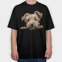Glen Of Imaal Terrier, Tricou Oversize Barbati (Unisex)
