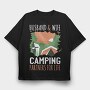 Couple Camping, Tricou Oversize Barbati (Unisex)