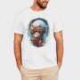 Santa Through The Sky Steampunk Globe, Tricou Barbati (Unisex)