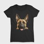 Belgian Malinois Peeking, Tricou Femei