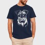 Schnauzer Dog Illustration, Tricou Barbati (Unisex)