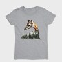 Giraffe Forest Clipart, Tricou Femei