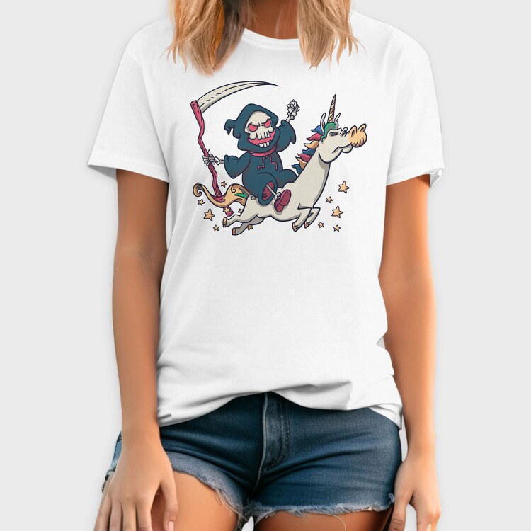 Death In Unicorn Dead, Tricou Barbati (Unisex)