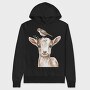 Goat Bird Friendship, Hanorac Oversize Barbati (Unisex)