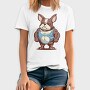 French Bulldog Cartoon Bodybuilder, Tricou Barbati (Unisex)