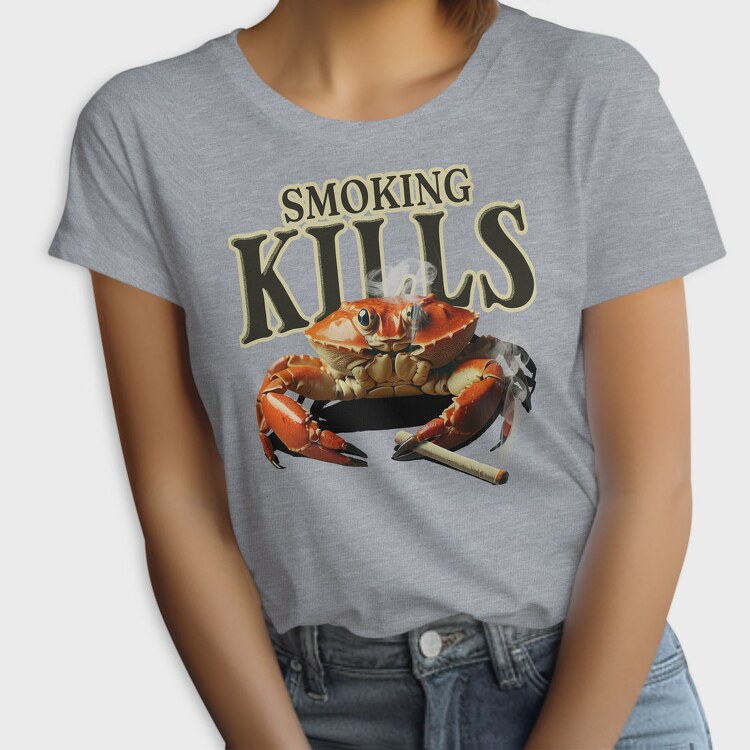 Sarcastic Crab Smoking, Tricou Femei