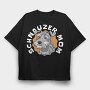 Schnauzer Dog Portrait, Tricou Oversize Barbati (Unisex)