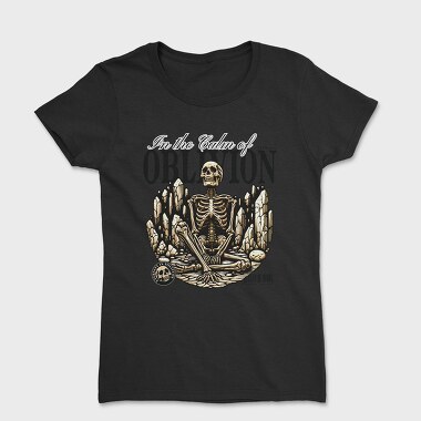 Oblivion Skeleton Quote, Tricou Femei