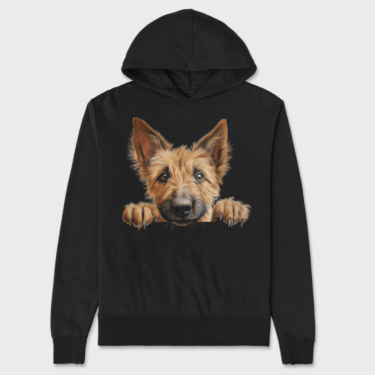 Berner Shepherd Peeking, Hanorac Oversize Barbati (Unisex)