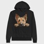 Berner Shepherd Peeking, Hanorac Oversize Barbati (Unisex)