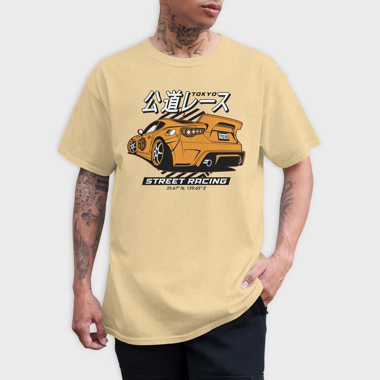 Street Race Tokyo, Tricou Barbati (Unisex)
