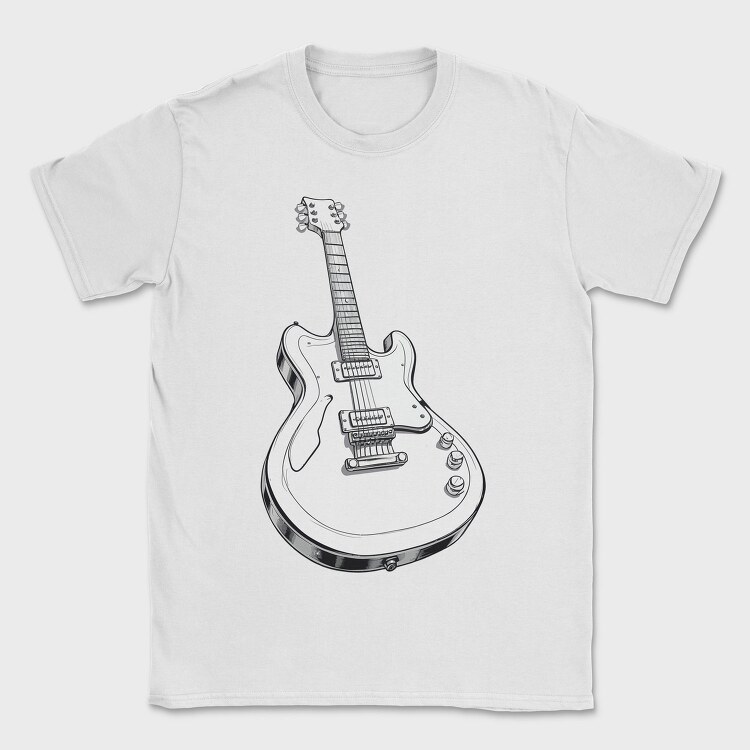 Guitar Draw, Tricou Barbati (Unisex)