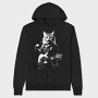 Guitar Cat, Hanorac Oversize Barbati (Unisex)
