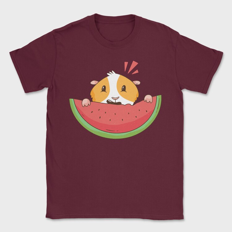 Guinea Pig Watermelon, Tricou Barbati (Unisex)