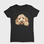 Goldendoodle Peeking Face, Tricou Femei