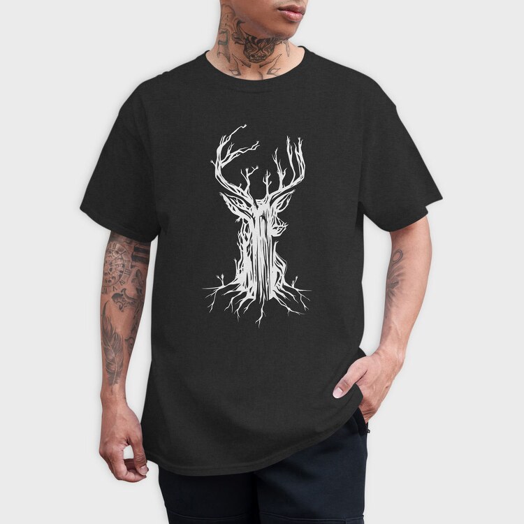 Deer Tree, Tricou Barbati (Unisex)