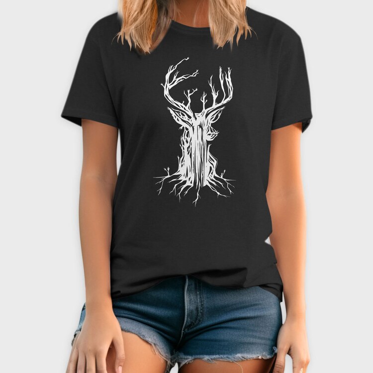 Deer Tree, Tricou Barbati (Unisex)