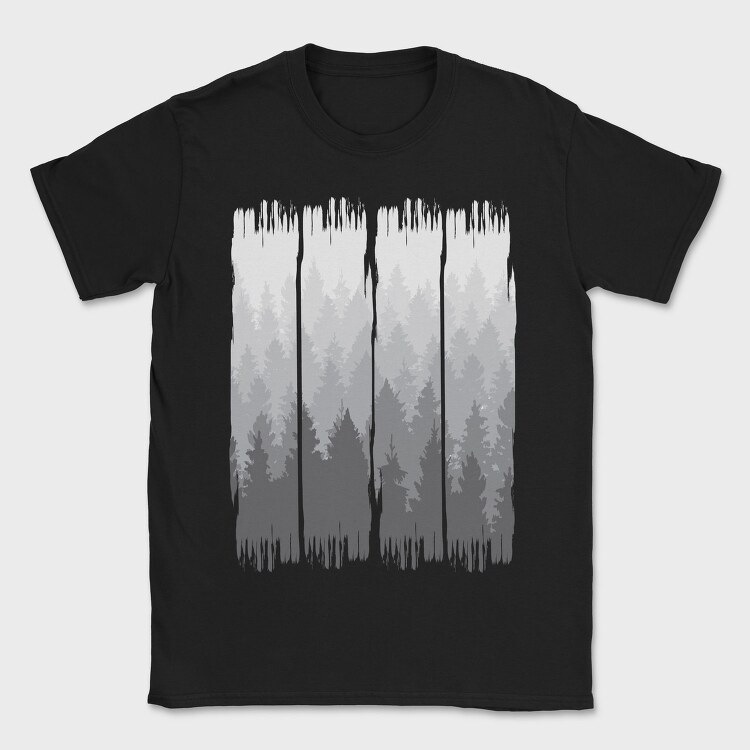 Grunge Forest, Tricou Barbati (Unisex)