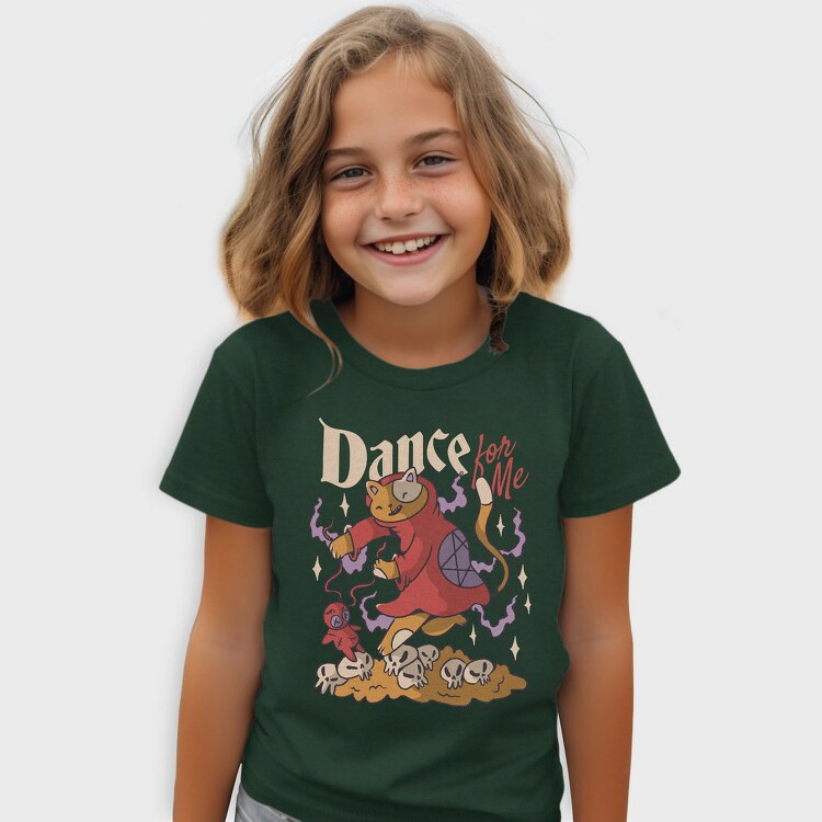 Satanic Cat Animal In Hell Cute Goth 07, Tricou Copii