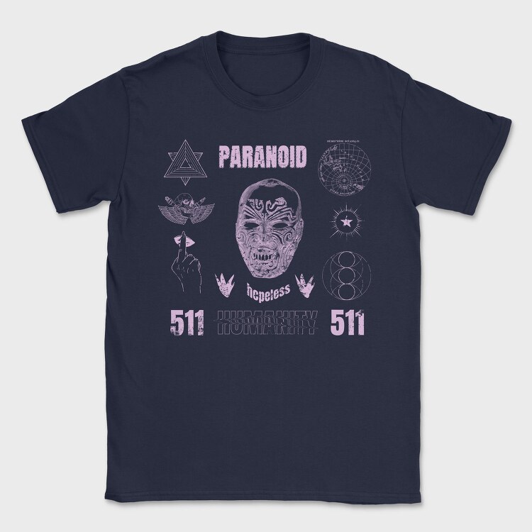 Grounge Paranoid, Tricou Barbati (Unisex)