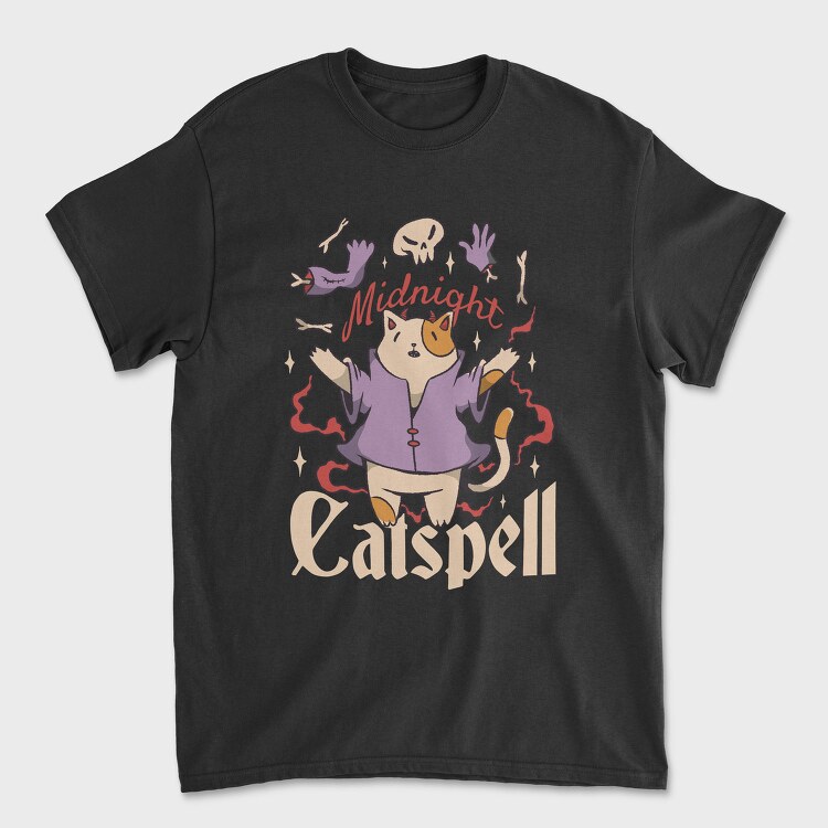 Satanic Cat Animal Magic Ritual Cute Goth 01, Tricou Barbati (Unisex)