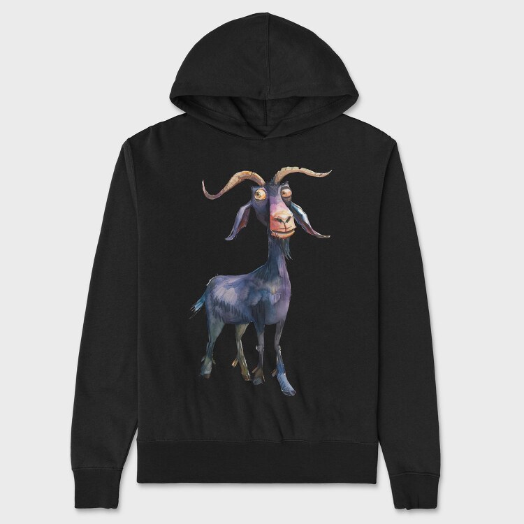 Goat Eyes Up, Hanorac Oversize Barbati (Unisex)