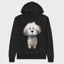 Bichon Frise Face, Hanorac Oversize Barbati (Unisex)