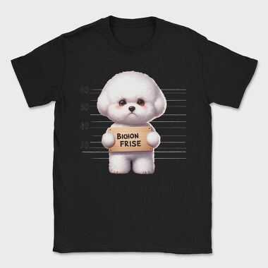 Bichon Frise Mugshot, Tricou Barbati (Unisex)