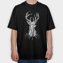 Deer Tree, Tricou Oversize Barbati (Unisex)