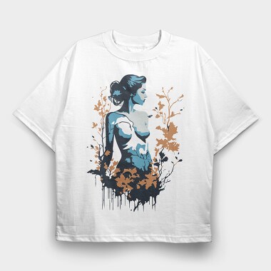 Oneness With Nature Woman, Tricou Oversize Barbati (Unisex)