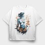 Oneness With Nature Woman, Tricou Oversize Barbati (Unisex)