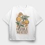 Orange You Cute Pun, Tricou Oversize Barbati (Unisex)