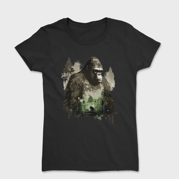 Gorilla Forest Doubleexposure, Tricou Femei