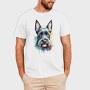 Scottish Terrier Color Splash, Tricou Barbati (Unisex)