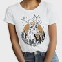 Deer Wild In Nature Christmas, Tricou Femei