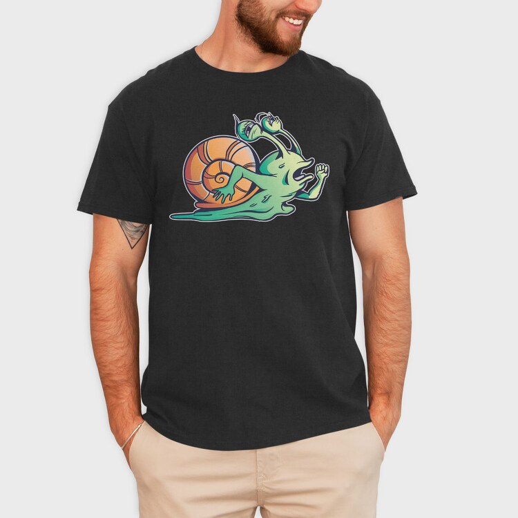 Exhausted Running Snail, Tricou Barbati (Unisex)