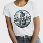 Cowgirl Riding Horse Scenic, Tricou Femei