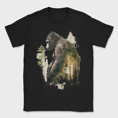 Gorilla Forest Silhouette, Tricou Barbati (Unisex)
