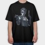 Steampunk Woman, Tricou Oversize Barbati (Unisex)