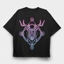 Neon Deer, Tricou Oversize Barbati (Unisex)