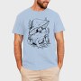 Frog And Mushroom Hand Drawn, Tricou Barbati (Unisex)