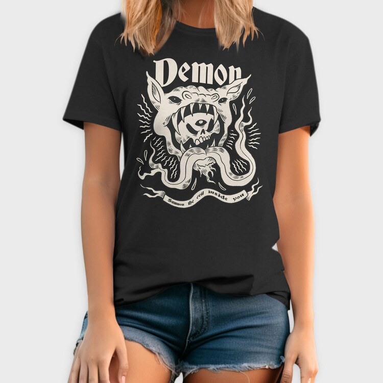 Satanic Creature Dark Magic 04, Tricou Barbati (Unisex)