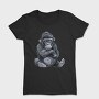Gorilla Sitting Cute, Tricou Femei