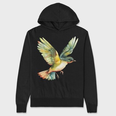 Bird Flying Clipart, Hanorac Oversize Barbati (Unisex)