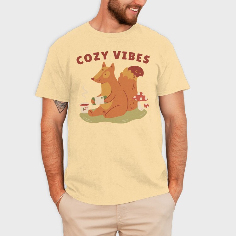 Cozy Vibes Gaming Squirrel Gamers Creators Ep, Tricou Barbati (Unisex)